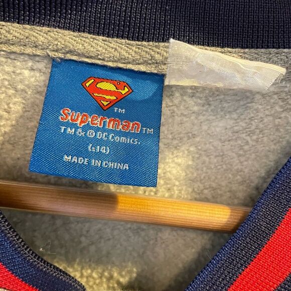 DC Comics Superman Snap Up Sweatshirt Jacket Mens XL - Picture 6 of 16
